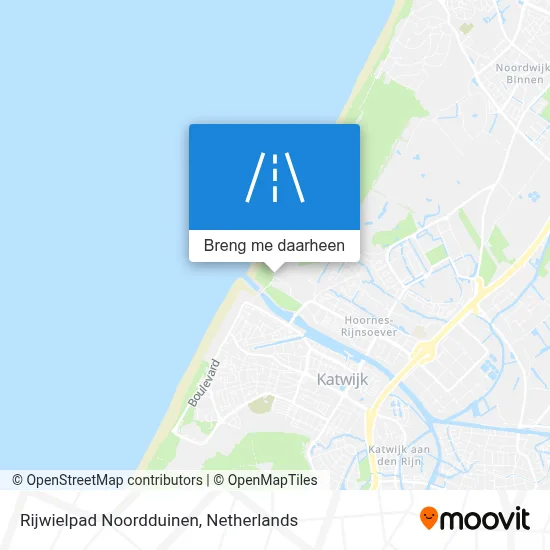 Rijwielpad Noordduinen kaart