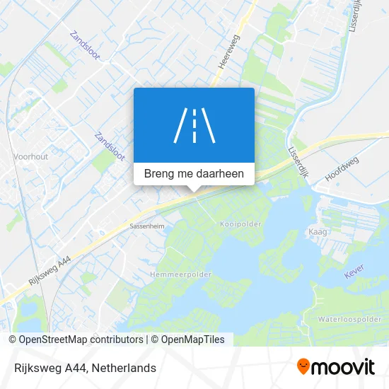 Rijksweg A44 kaart