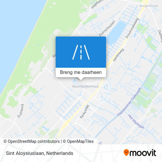 Sint Aloysiuslaan kaart