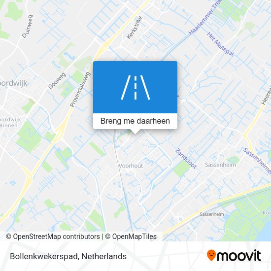Bollenkwekerspad kaart