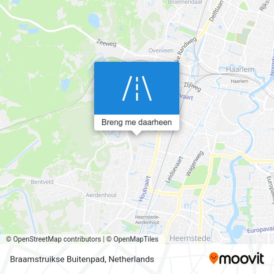 Braamstruikse Buitenpad kaart