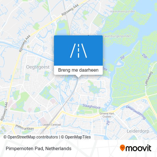 Pimpernoten Pad kaart