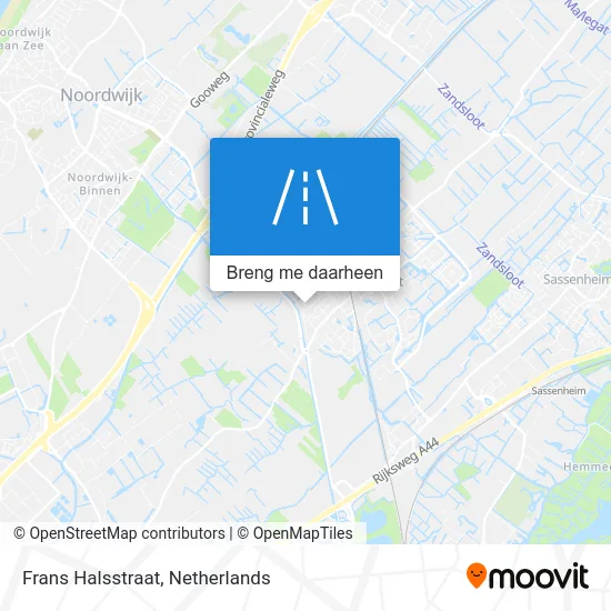 Frans Halsstraat kaart