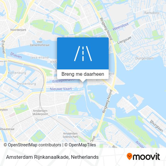 Amsterdam Rijnkanaalkade kaart