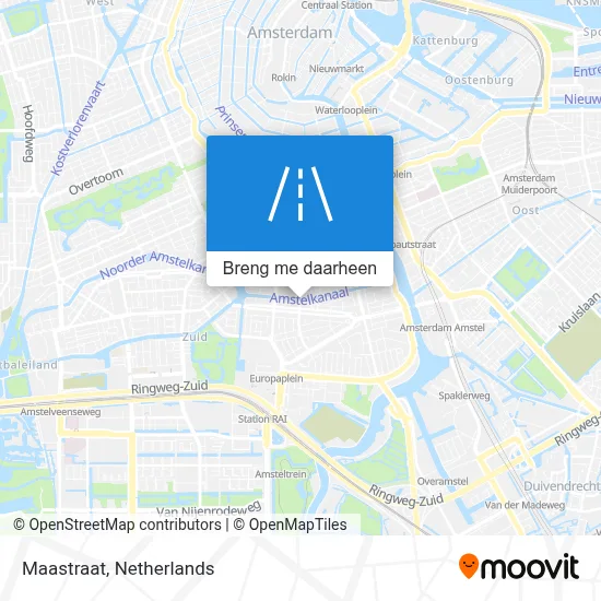 Maastraat kaart