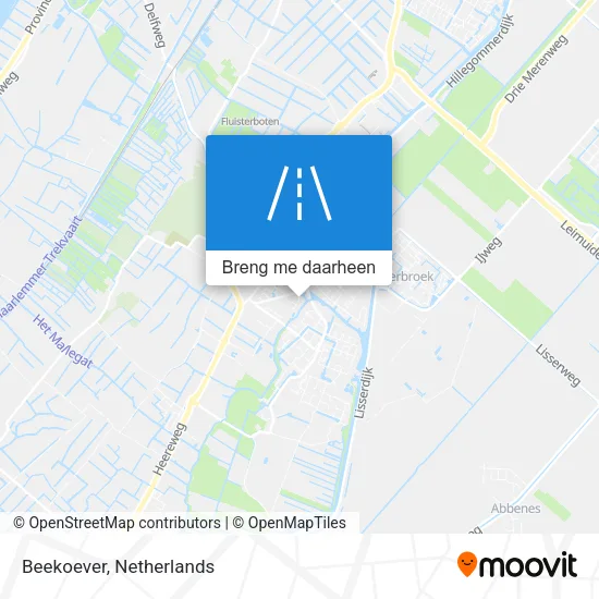 Beekoever kaart