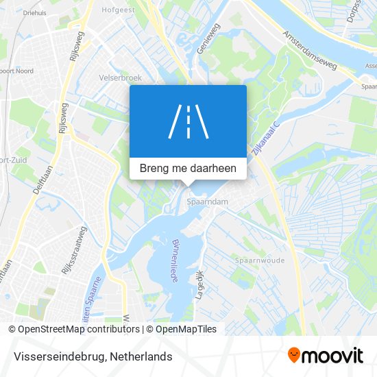 Visserseindebrug kaart