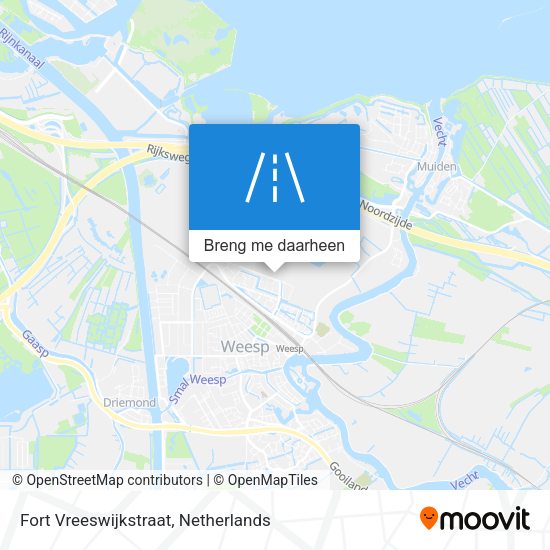 Fort Vreeswijkstraat kaart