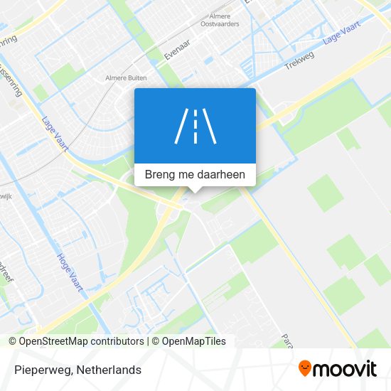 Pieperweg kaart