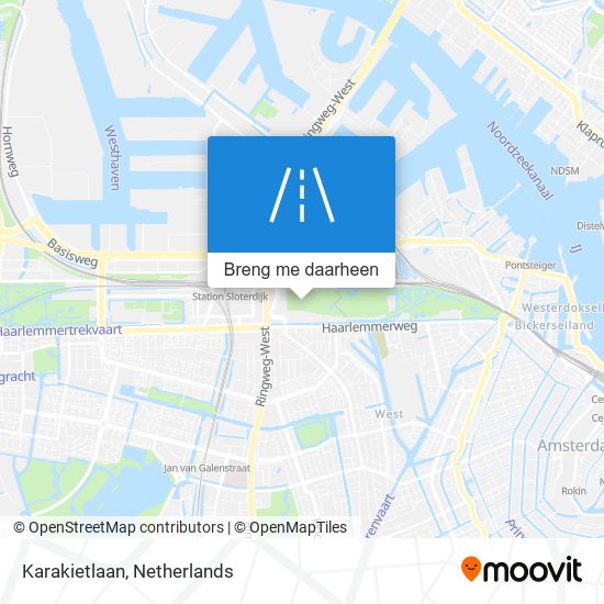 Karakietlaan kaart