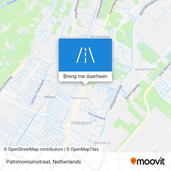 Patrimoniumstraat kaart