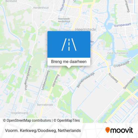 Voorm. Kerkweg/Doodweg kaart