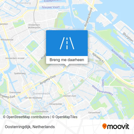 Oosterringdijk kaart