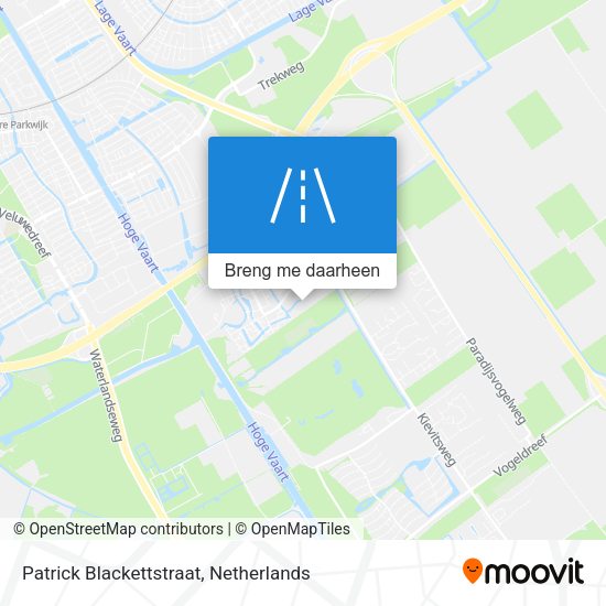 Patrick Blackettstraat kaart