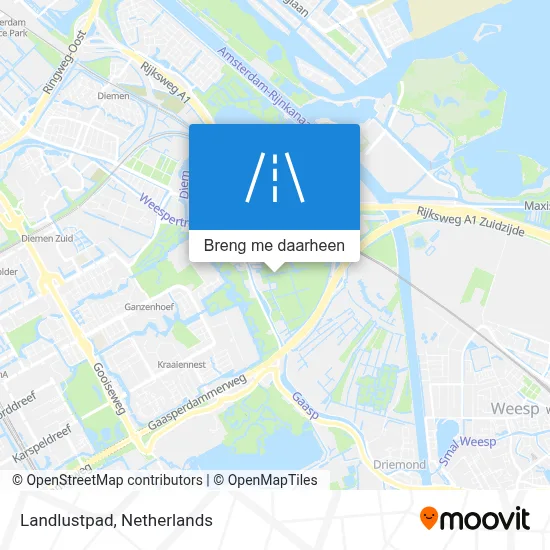 Landlustpad kaart