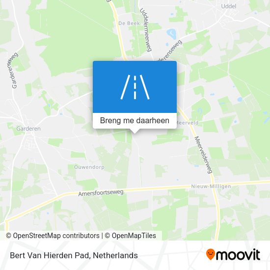 Bert Van Hierden Pad kaart