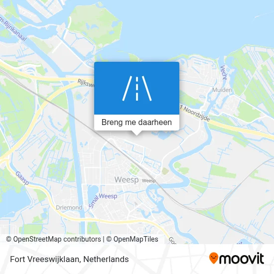 Fort Vreeswijklaan kaart