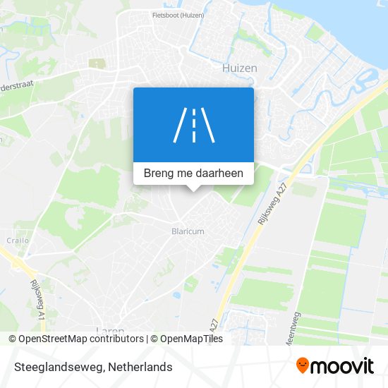 Steeglandseweg kaart