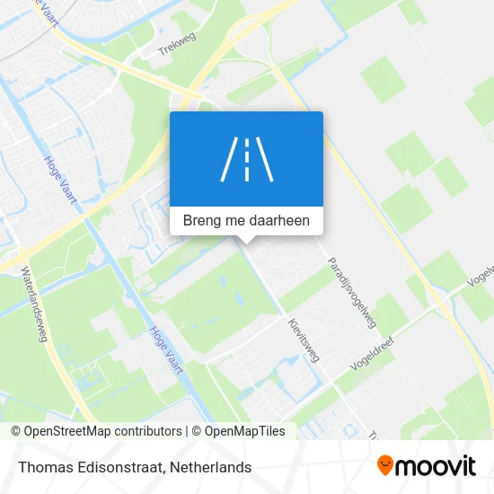 Thomas Edisonstraat kaart