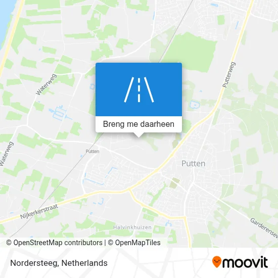 Nordersteeg kaart