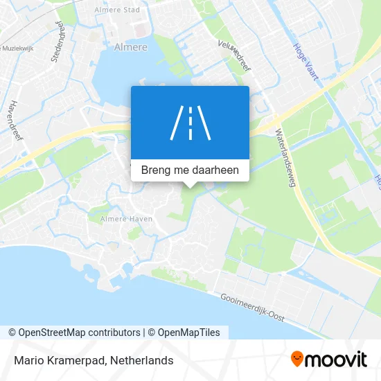 Mario Kramerpad kaart