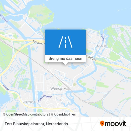 Fort Blauwkapelstraat kaart