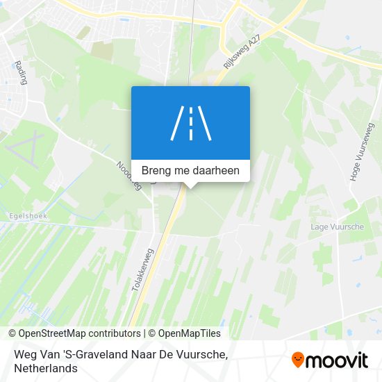 Weg Van 'S-Graveland Naar De Vuursche kaart