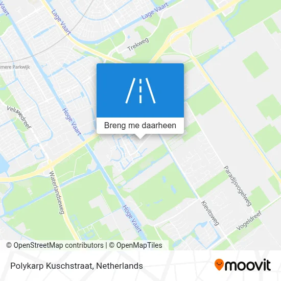 Polykarp Kuschstraat kaart