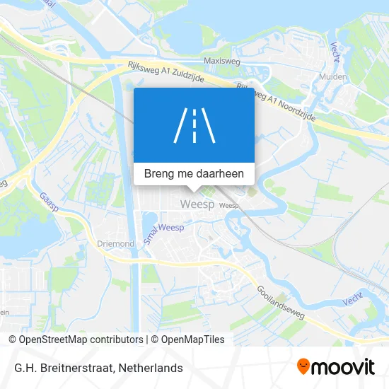 G.H. Breitnerstraat kaart