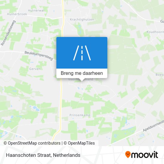 Haanschoten Straat kaart