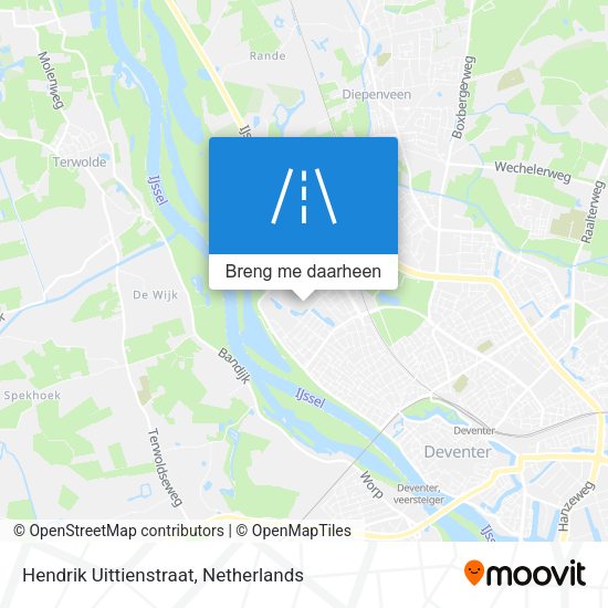 Hendrik Uittienstraat kaart
