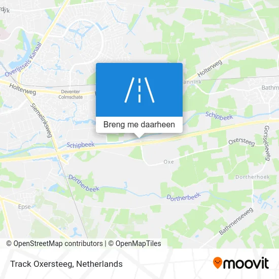 Track Oxersteeg kaart