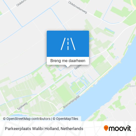 Parkeerplaats Walibi Holland kaart