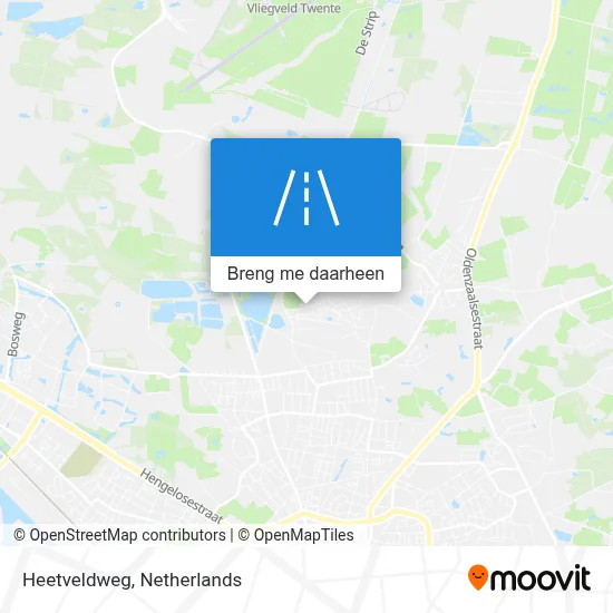 Heetveldweg kaart