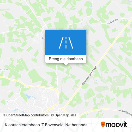 Kloatschietersbaan 'T Bovenveld kaart