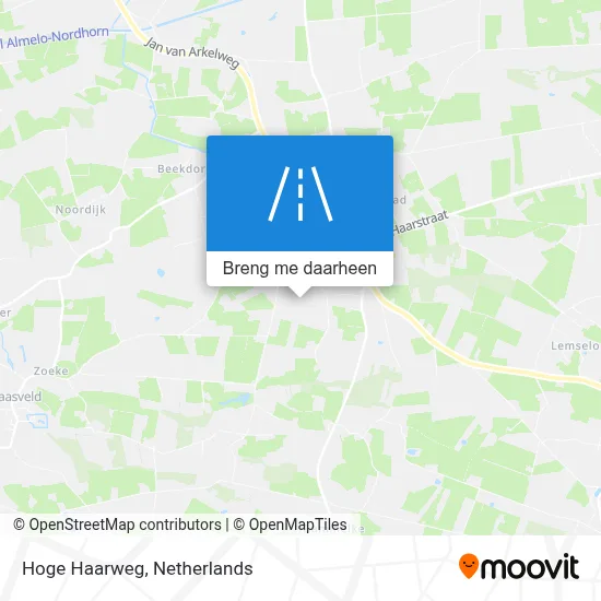 Hoge Haarweg kaart