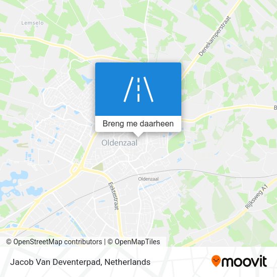 Jacob Van Deventerpad kaart