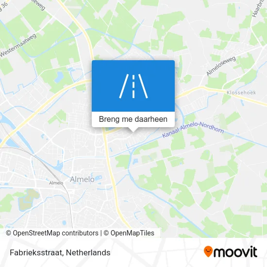 Fabrieksstraat kaart