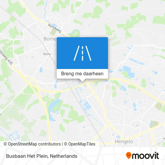 Busbaan Het Plein kaart