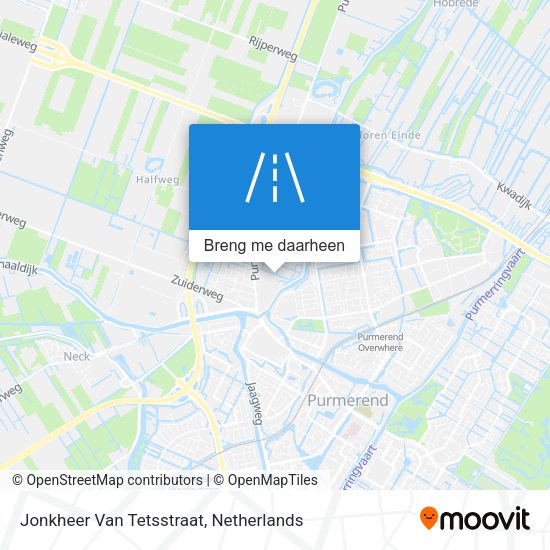 Jonkheer Van Tetsstraat kaart