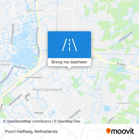Poort Halfweg kaart