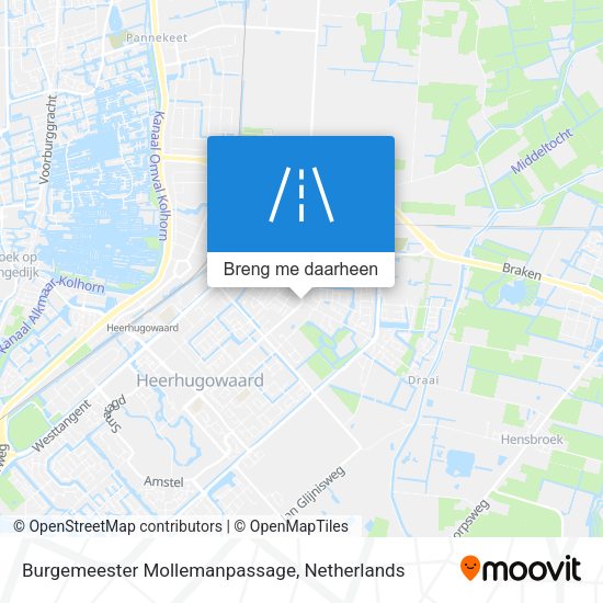 Burgemeester Mollemanpassage kaart