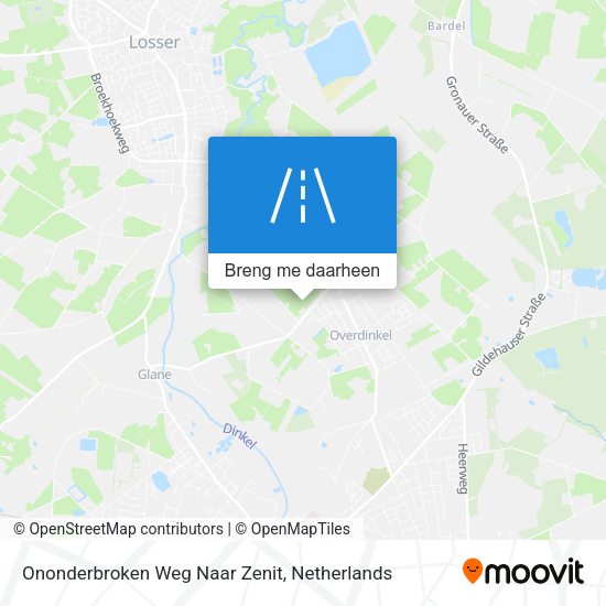 Ononderbroken Weg Naar Zenit kaart