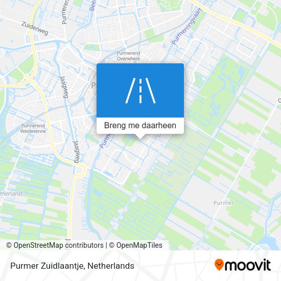 Purmer Zuidlaantje kaart