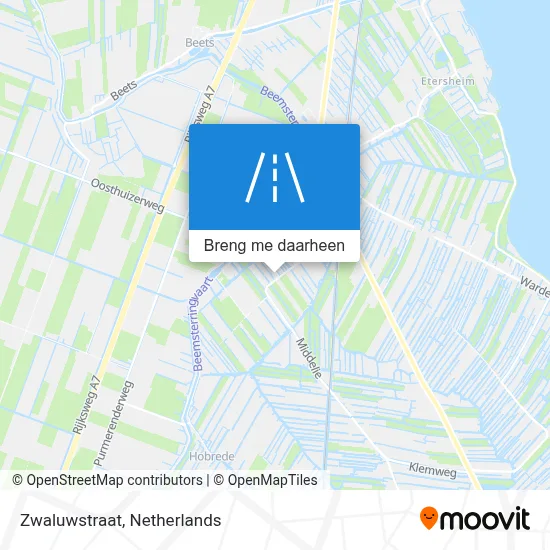 Zwaluwstraat kaart