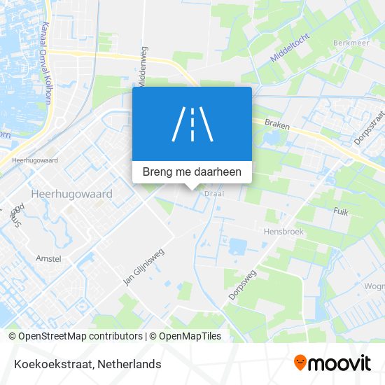 Koekoekstraat kaart