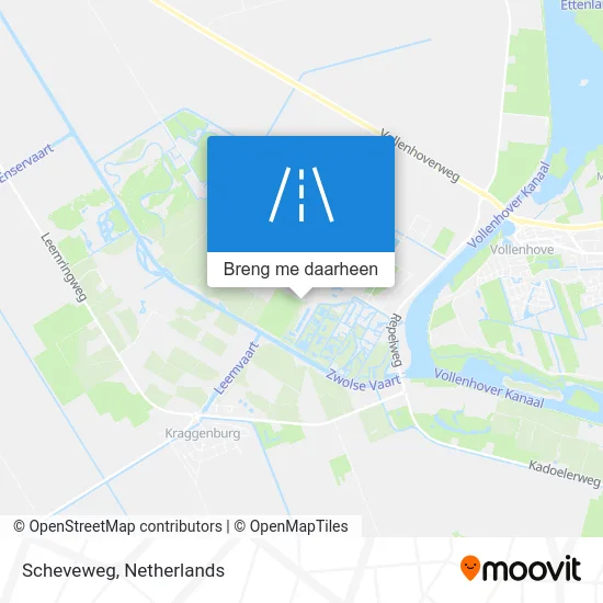 Scheveweg kaart