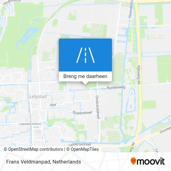 Frans Veldmanpad kaart