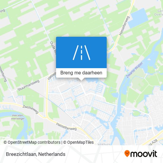 Breezichtlaan kaart