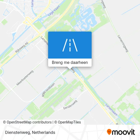 Dienstenweg kaart